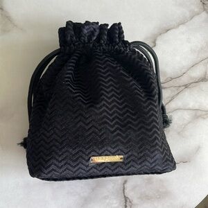 Giorgio Armani drawstring cosmetics pouch black